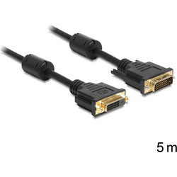 DeLock DVI Cable DVI-D male - DVI-D female 5m (83188)