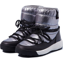 Pepe Jeans Παιδικά Μποτάκια Ασημί με με Γούνα PGS50170-999