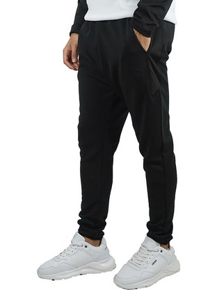 Siksilk Sport Scope Ανδρικό Παντελόνι Φόρμας με Λάστιχο Μαύρο SS-19919