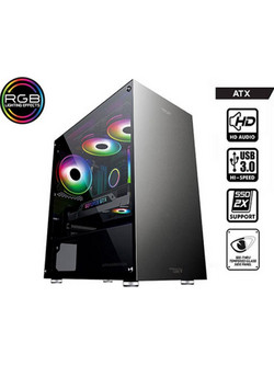 Armaggeddon Tessaraxx Core V Black Gaming Micro Tower Κουτί Υπολογιστή με Πλαϊνό Παράθυρο