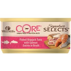 Wellness Core Signature Select Νιφάδες Τόνος & Σολομός 24x79gr