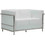 Woodwell Genova Διθέσιος Καναπές από Δερματίνη Λευκός 130x73x71cm E947,21