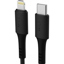 MiLi HI-L70 USB-C to Lightning Cable 30W 1m Black