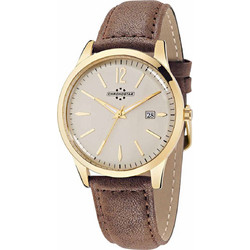 Chronostar Ανδρικό Ρολόι Χρονογράφος με Καφέ Δερμάτινο Λουράκι R3751255002