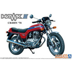 Aoshima Honda CB400N Hawk-III 78 Πλαστικό Μοντέλο Μηχανής 1:12