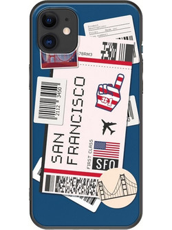 Θήκη Ticket To San Francisco iPhone 11 Black TPU (Μαύρη Σιλικόνη)