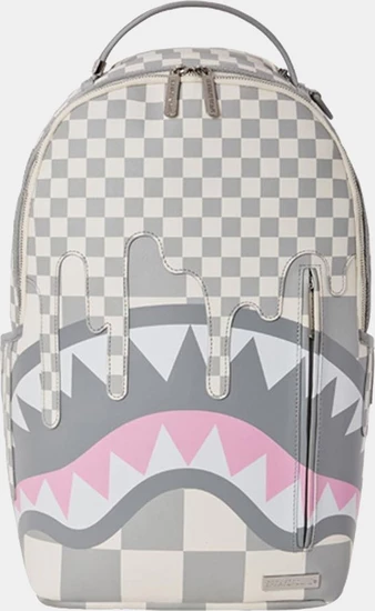 Sprayground Split Inifinity Check In Grey DLXSV Backpack (B5472