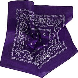 Unisex Μαντήλι Μπαντάνα - Cotton - Bandana - Vintage Σχέδιο - Μωβ