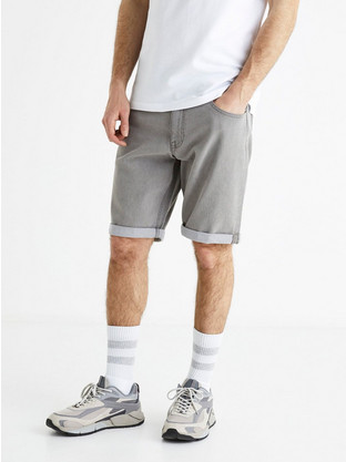 Celio Casual Ανδρική Βερμούδα Τζιν Γκρι 1765774