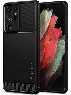Spigen Rugged Armor Back Cover Black (Galaxy S21 Ultra 5G)