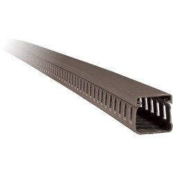 2m. 60x60 PLASTIC CABLE TRUNKING-SLOTTED CT2 GREY - 5626060S