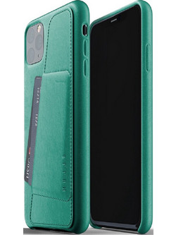 Mujjo Full Leather Wallet Case Θήκη iPhone 11 Pro Max Alpine Green (MUJJO-CL-004-GR)