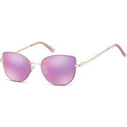 Sunoptic SRPL119E Γυναικεία Γυαλιά Ηλίου Πεταλούδα Μεταλλικά Χρυσά με Ροζ Polarized Φακό
