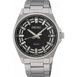 Seiko Ανδρικό Ρολόι με Ασημί Μεταλλικό Μπρασελέ SUR505P1