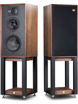 Wharfedale Heritage Linton Ζεύγος με Βάσεις Ηχείων Hi-Fi Δαπέδου 200W 3 Δρόμων Walnut Veneer