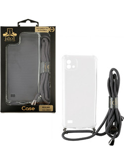 Idol 1991 Antishock Air TPU Θήκη Διαφανή (Realme C11 2021) με Λουράκι