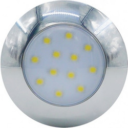 AquaLED Πλαφονιέρα, 12 LEDs, 12V & 24V, Χρωμίου (70673)