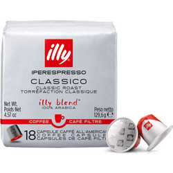 Illy Κάψουλες Espresso Intenso Bold Roast Συμβατές με Μηχανή Illy iperEspresso 18τμχ