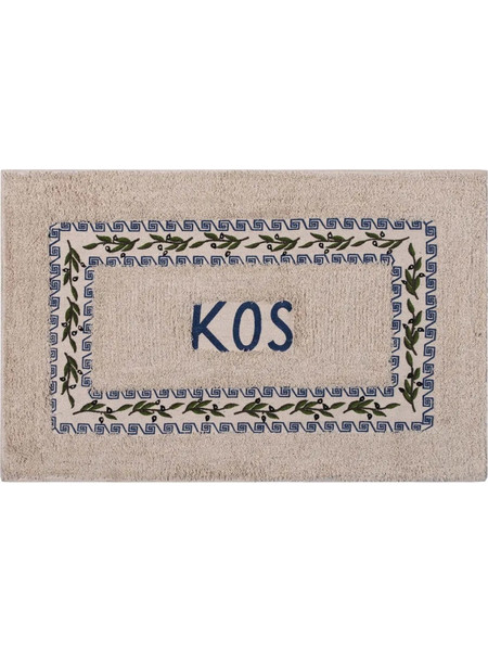 Πατάκι ελιά Κώς (50cm x 80cm) μπλέ 6978000004053 silkfashion - 0.50x0.80