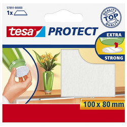 Tesa Τσοχάκια Τετράγωνα 100x80mm Λευκά