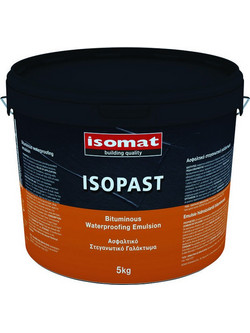 Isomat Isopast Επαλειφόμενο Στεγανωτικό Γαλάκτωμα Ταράτσας Μαύρο 5kg