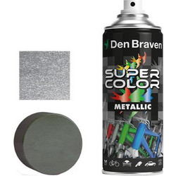 Den Braven Super Color Metallic Σπρέι Βαφής Ασημί Metallize 400ml