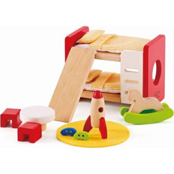 Hape Happy Family Ξύλινο Παιδικό Υπνοδωμάτιο E3456