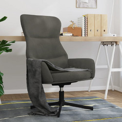 vidaXL Πολυθρόνα Relax Περιστρεφόμενη Βελούδινη Γκρι 341109