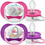 Philips Avent Ultra Air Ανατομικές Ορθοδοντικές Πιπίλες Σιλικόνης 6-18m Pink & Purple 2τμχ SCF080/12