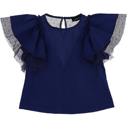 Monnalisa Navy Παιδικό T-Shirt Αμάνικο Navy Μπλε 415611-5117-0056
