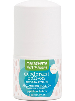 Macrovita Coral Αποσμητικό Roll On Χωρίς Αλουμίνιο 50ml