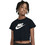 Nike Παιδικό Crop Top Κοντομάνικο Μαύρο DA6925-012