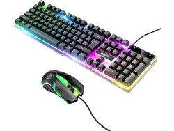 Hoco GM11 Set Rainbow Σετ Gaming Πληκτρολόγιο RGB Black