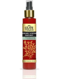 Olive Touch Suncare & Repair Hair Mist Αντηλιακό Μαλλιών Spray 125ml
