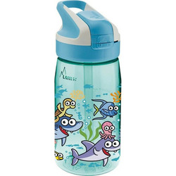Laken Sea Friends Tritan Summit Παιδικό Μπουκάλι Πλαστικό BPA Free με Καλαμάκι Γαλάζιο 450ml