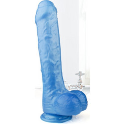 Kinksters Kylie Ρεαλιστικό Dildo με Βεντούζα & Όρχεις 22cm Μπλε