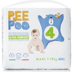 Pee&poo Maxi No4 7-18kg 38τμχ