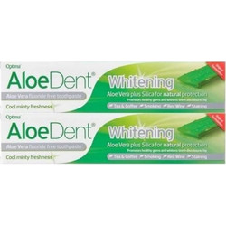 Optima AloeDent Whitening Οδοντόβουρτσα Πράσινη + Οδοντόκρεμα 100ml