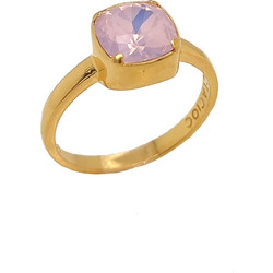 Δαχτυλίδι Anastasios Creations χρυσό ασήμι 925 με swarovski water rose 8x8mm FD739