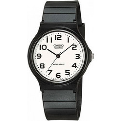 Casio Ανδρικό Ρολόι με Μαύρο Καουτσούκ Λουράκι MQ-24-7B2LEG