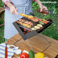 InnovaGoods Handy·Q Foldable Suitcase Ψησταριά Κάρβουνου με Καπάκι Επιφάνειας 25x18cm