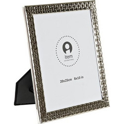 Κορνίζα DKD Home Decor Πολύχρωμο Ασημί Μέταλλο Shabby Chic 23,5 x 2 x 28,5 cm