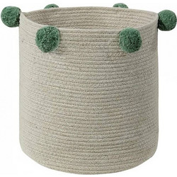 Καλάθι αποθήκευσης LORENA CANALS Bubbly Natural Green 30X30 LΟR-ΒSΚ-ΝΑΤ-GRΕΕΝ (LΟR-ΒSΚ-ΝΑΤ-GRΕΕΝ)