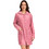 Lydia Creations Γυναικεία Ρόμπα Χειμωνιάτικη Fleece Κοραλί 22549