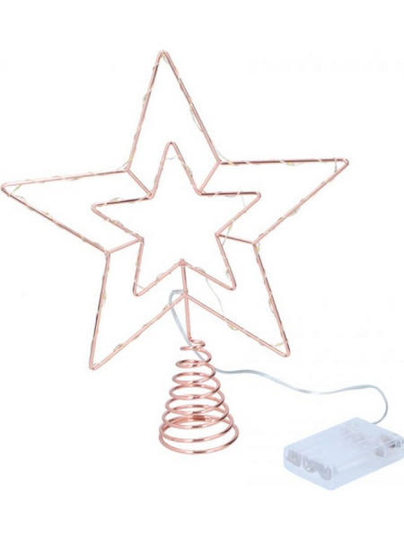 Christmas Gifts Χριστουγεννιάτικη Κορυφή Δέντρου Αστέρι με Φωτάκια 30cm, 25235 - Christmas Gifts