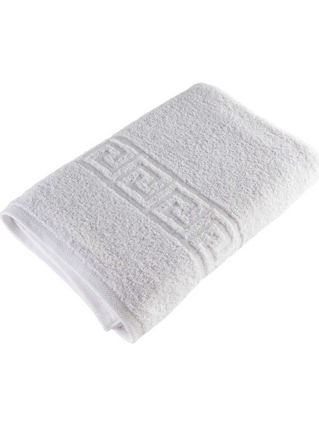 Βαμβακερή Πετσέτα 50x100cm (ΜΑΙΑΝΔΡΟΣ) 340g/m / λευκό