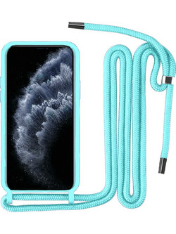Θήκη Σιλικόνης με Κορδόνι για iPhone 11 - Βεραμάν