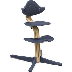 Stokke Nomi Oak Καρεκλάκι Φαγητού με Ροδάκια Navy Μπλε