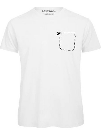 Ανδρικό t-shirt Pocket - Άσπρο Extra Large
