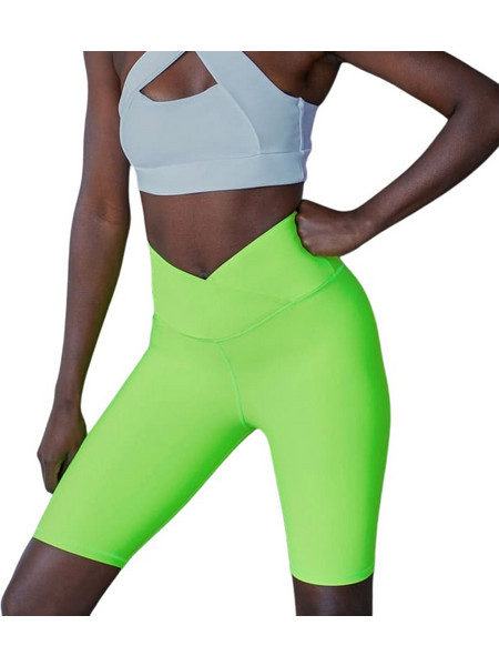 Lismina 6012 Γυναικείο Κολάν Ποδηλατικό Push Up Fluo Green